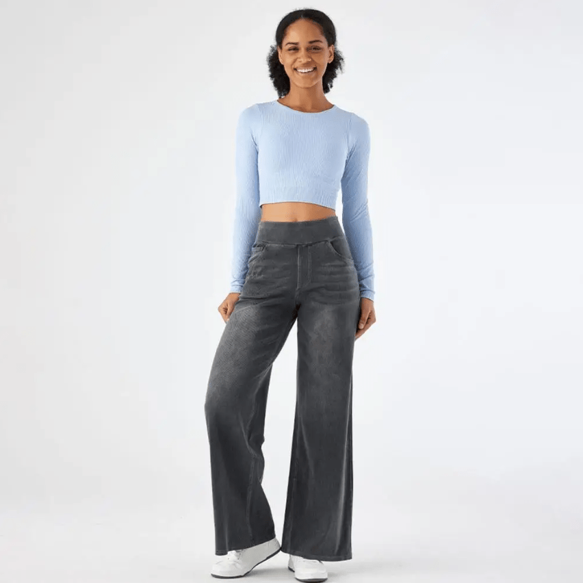 Elena - High-Stretch Wide-Leg Jeans