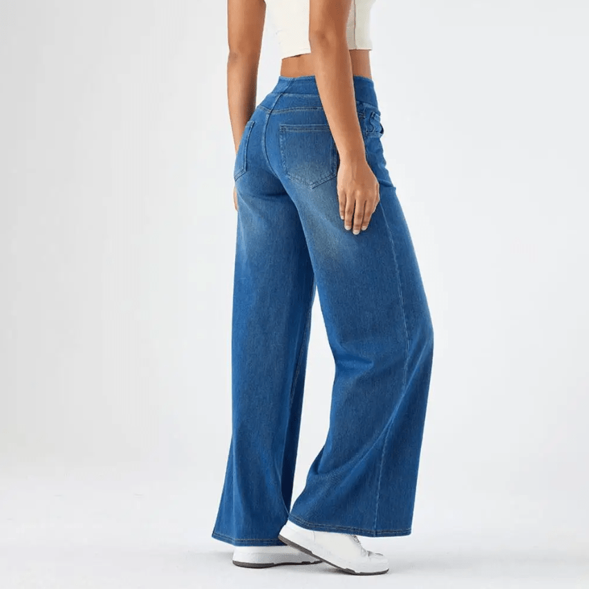 Elena - High-Stretch Wide-Leg Jeans