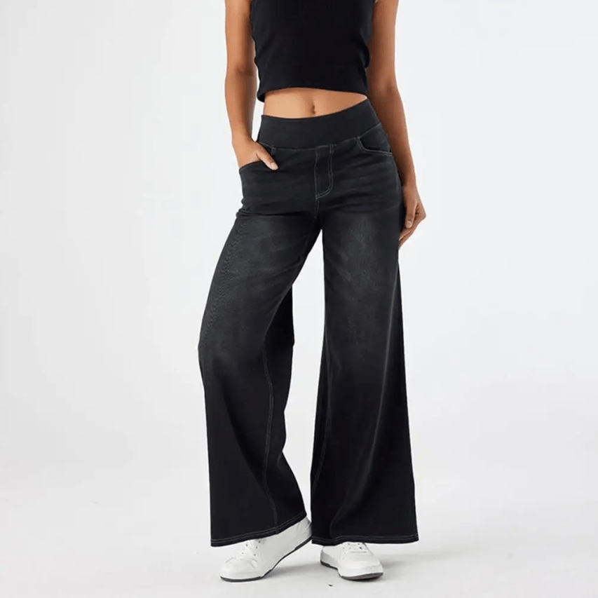 Elena - High-Stretch Wide-Leg Jeans