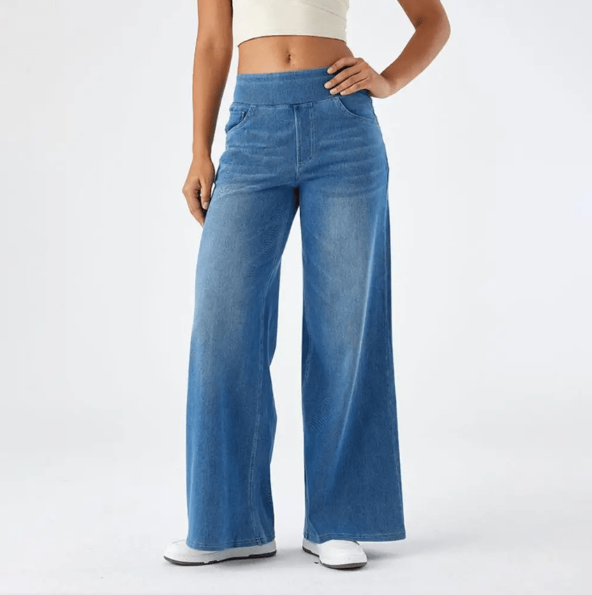 Elena - High-Stretch Wide-Leg Jeans