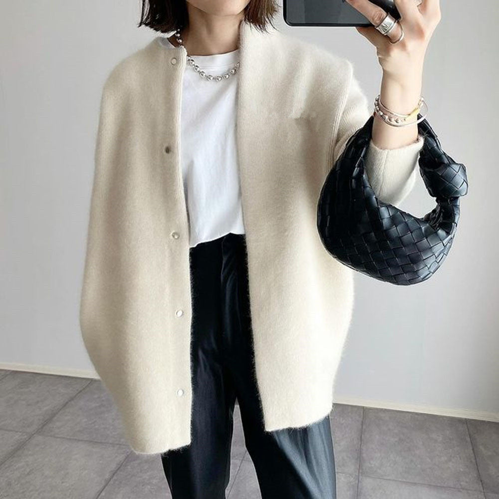 Noelle - Minimalist Button Cardigan