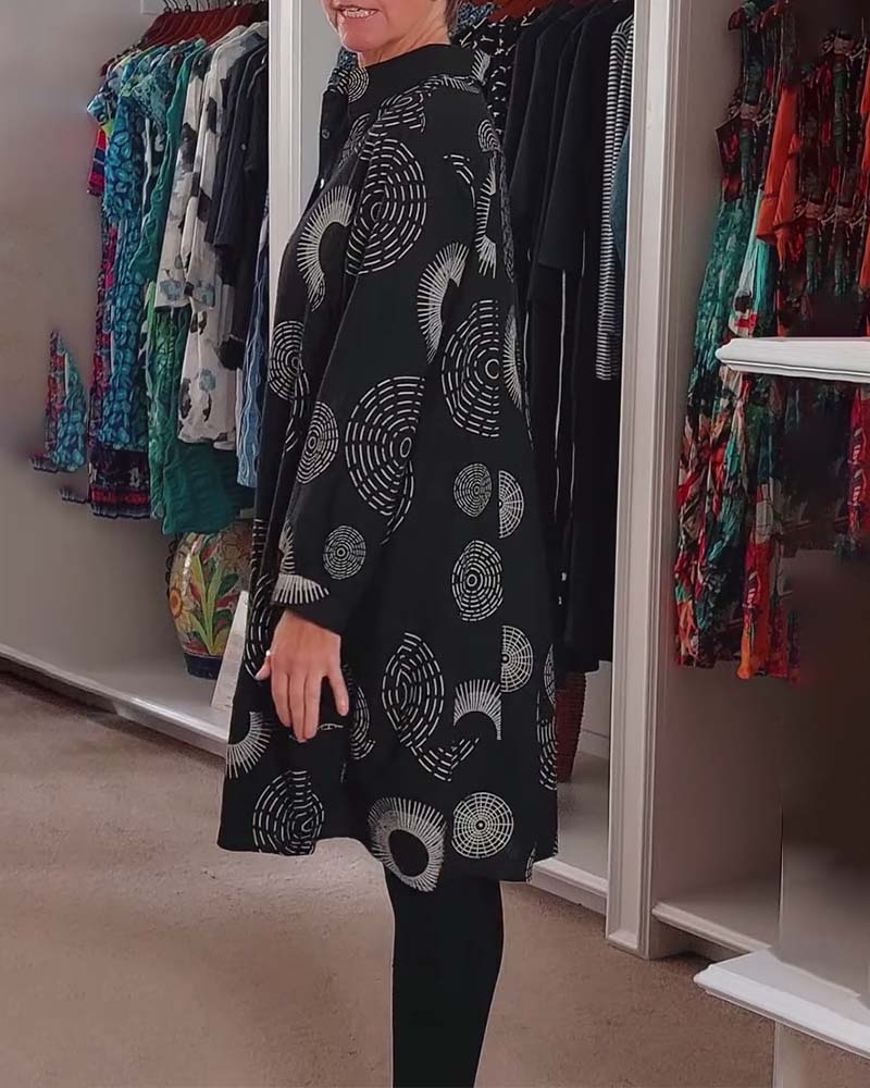 Meliora - Boho Pattern Tunic Dress
