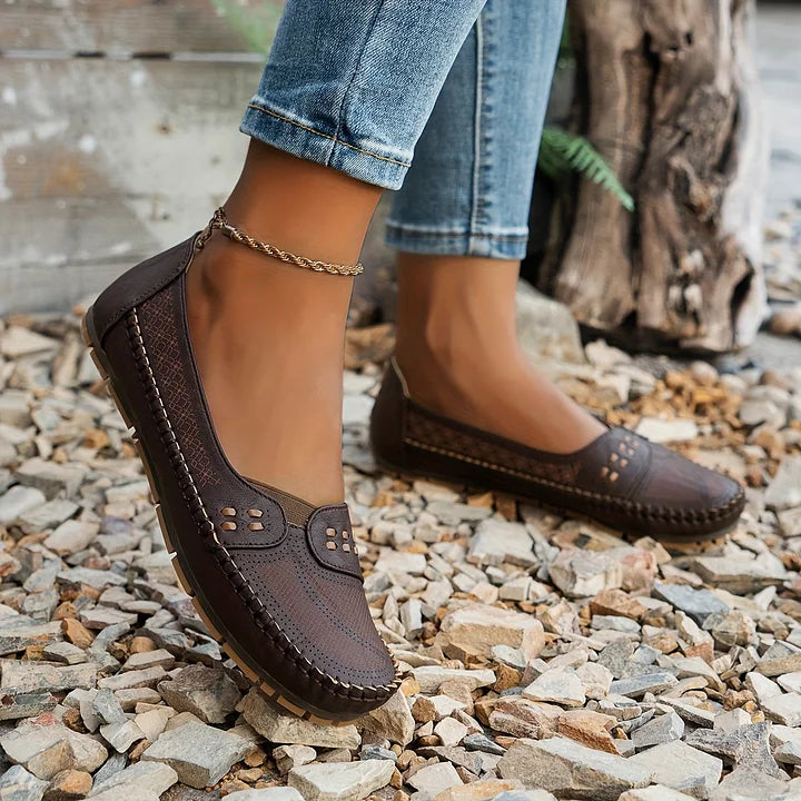 Elora - Casual Slip-On Loafers Comfort Flats