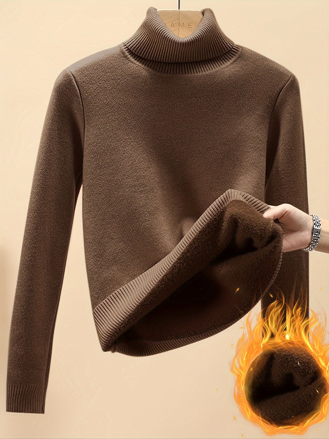 Elena - Thermal Turtleneck Winter Sweater