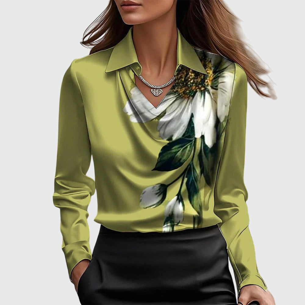 Brooklyn | Elegant Draped Blouse