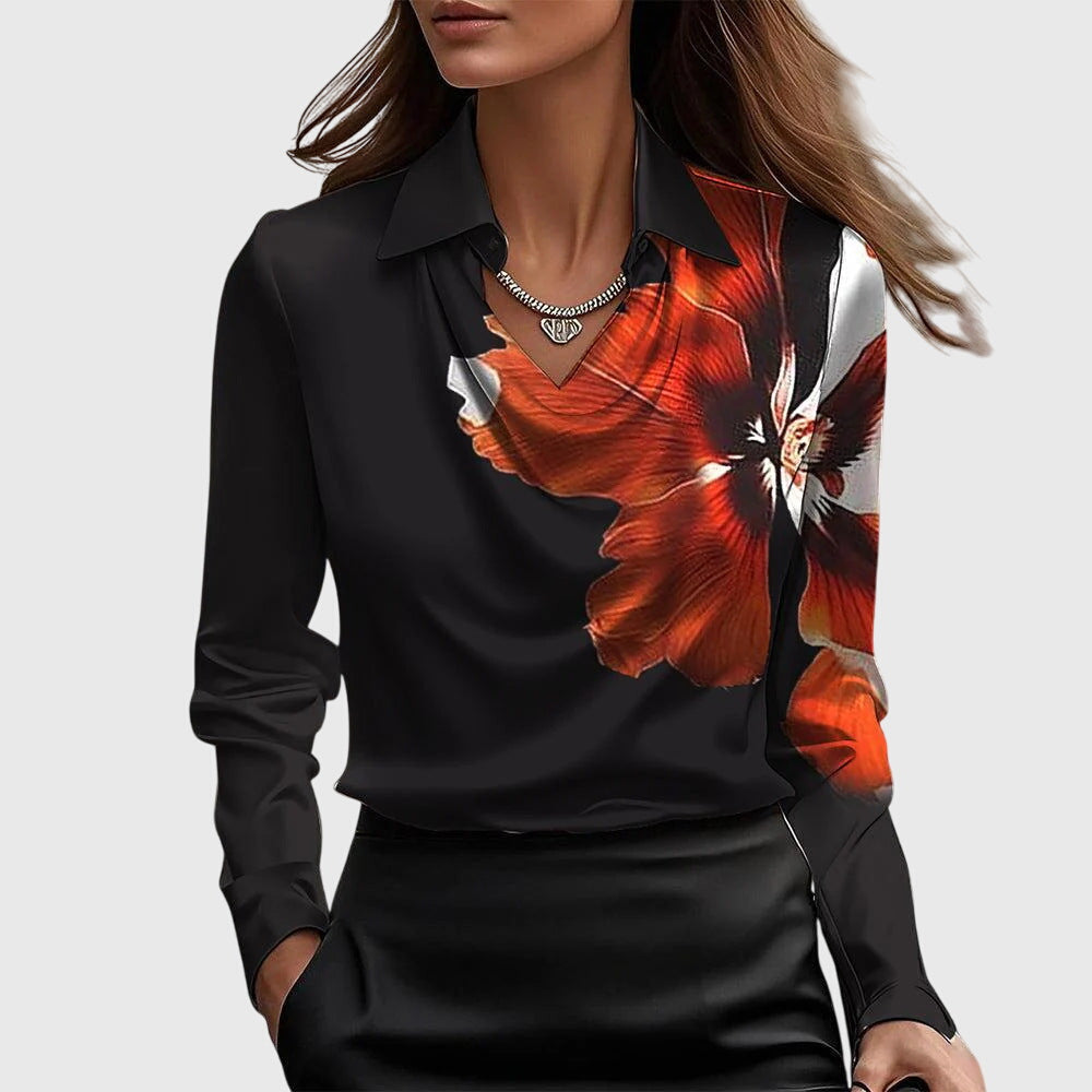 Brooklyn | Elegant Draped Blouse