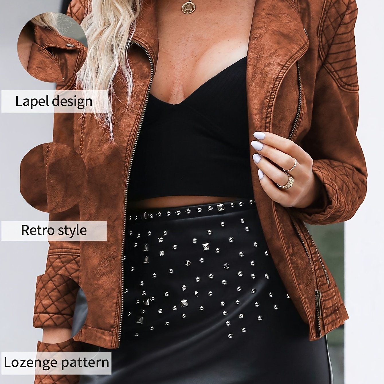 Manon - Retro Chic Textured Jacket