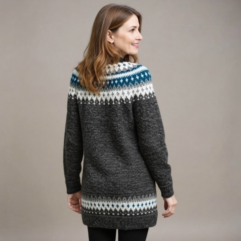 Althea - Nordic Knit Tunic Long Winter Sweater