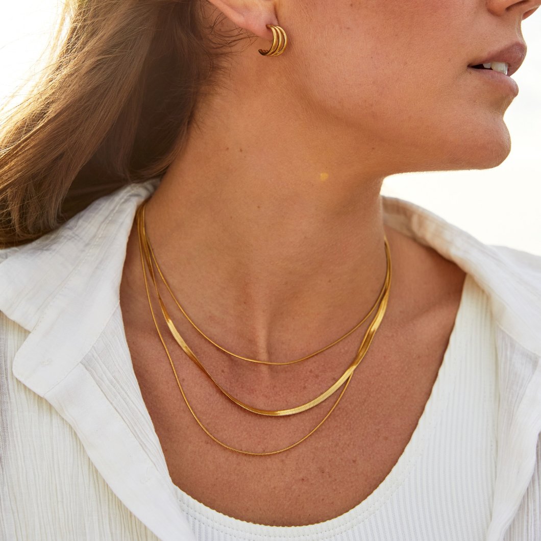 Multilayer Gold Chain Necklace