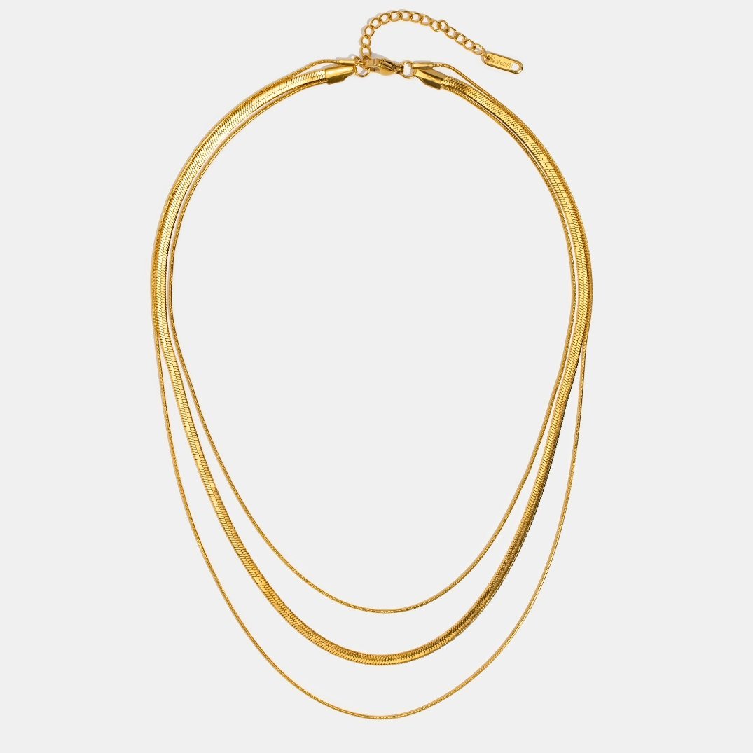 Multilayer Gold Chain Necklace