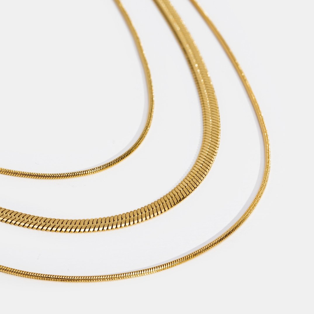 Multilayer Gold Chain Necklace