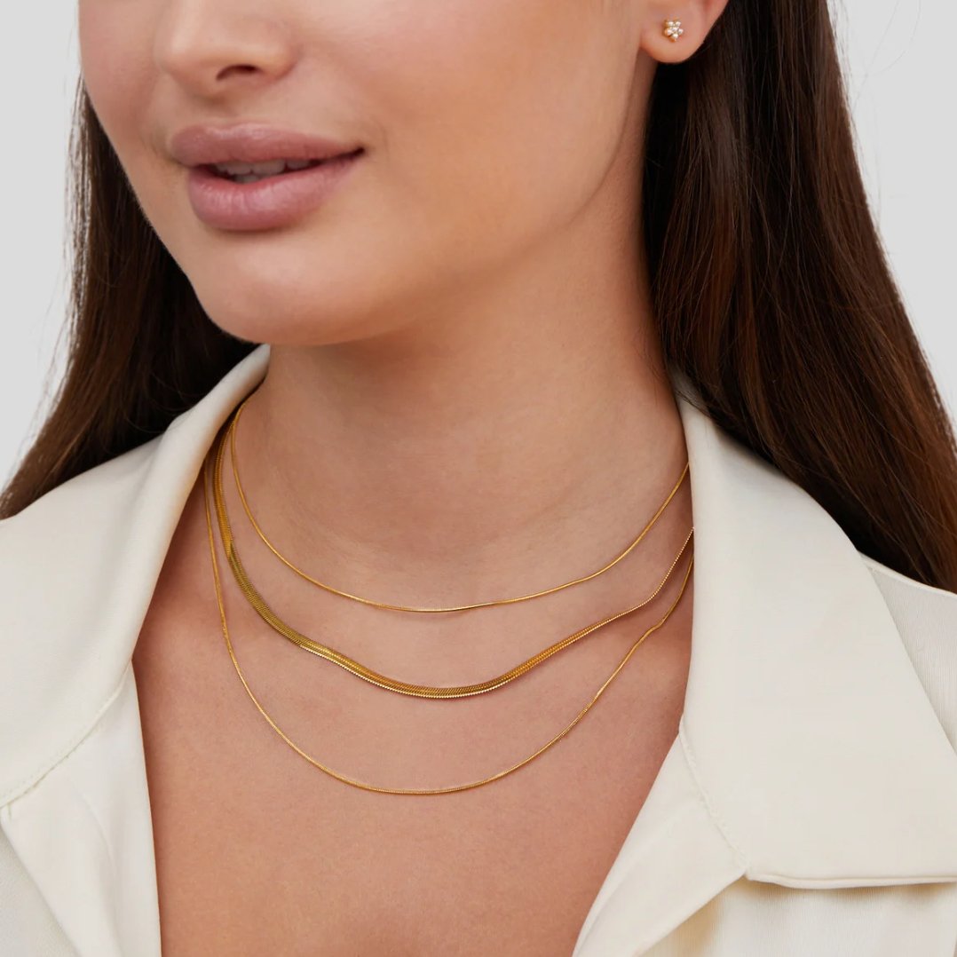 Multilayer Gold Chain Necklace