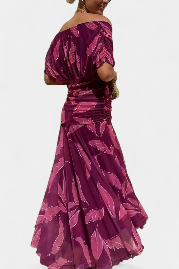 Alondra – Elegant Formal Dress with Off-Shoulder Design