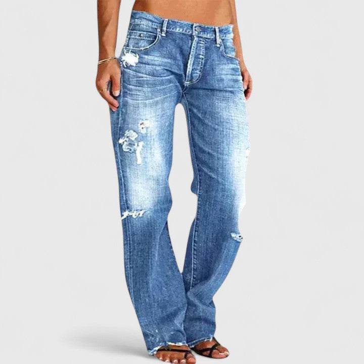 Lianette| Elegant Wide-Leg Jeans
