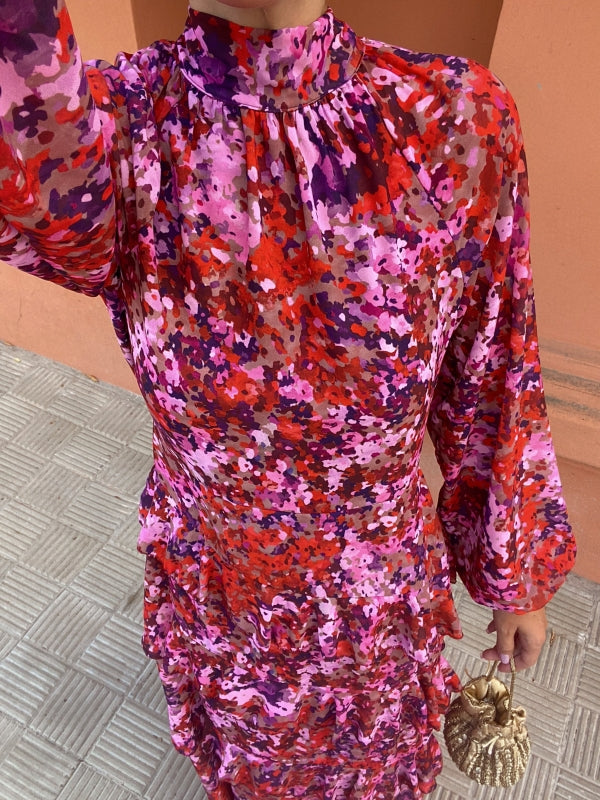Isadora - Pink Elegant Midi Dress