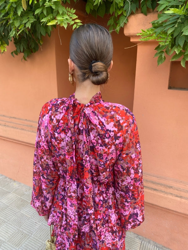 Isadora - Pink Elegant Midi Dress