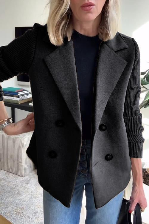 Aria - Women’s Double-Breasted Knit Blazer