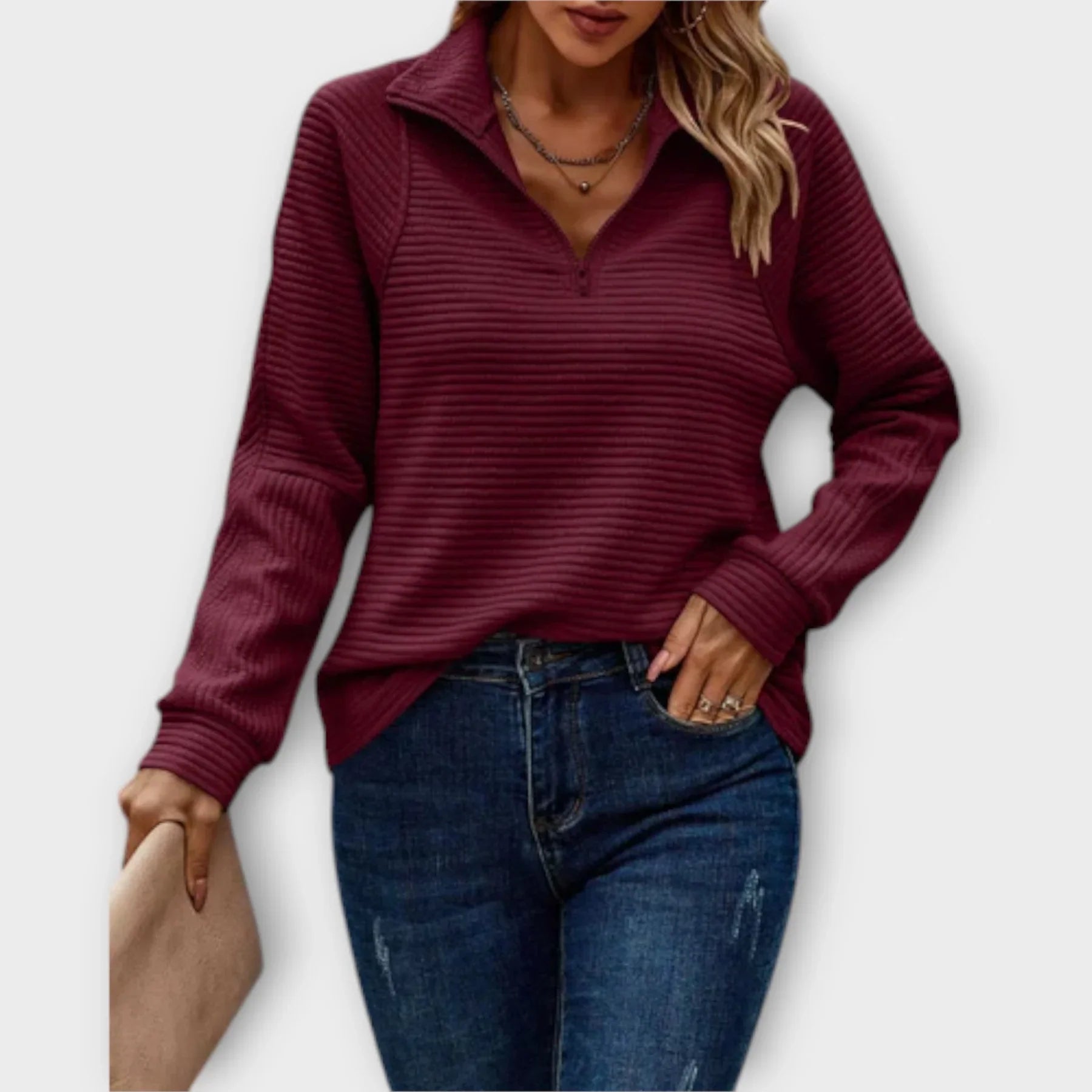 Celine – Halfzip Pullover Sweater