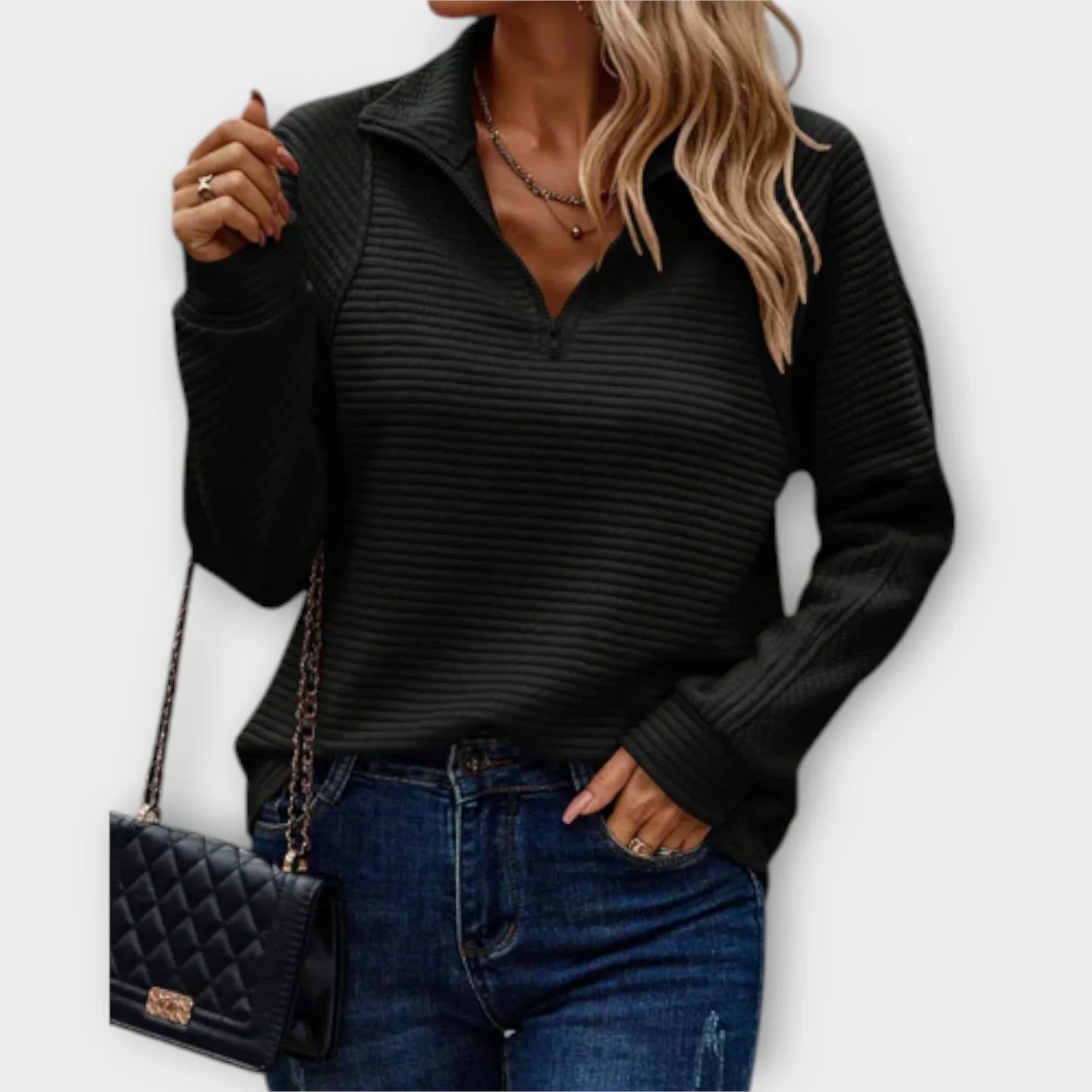 Celine – Halfzip Pullover Sweater