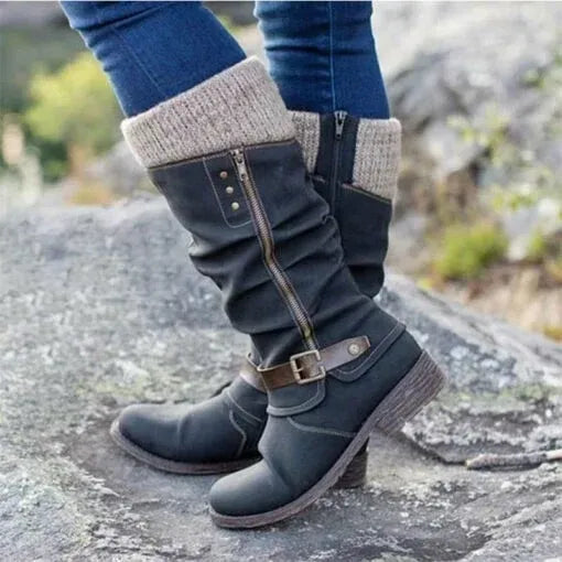 Janelle - Cozy Mid-Calf Winter Boots