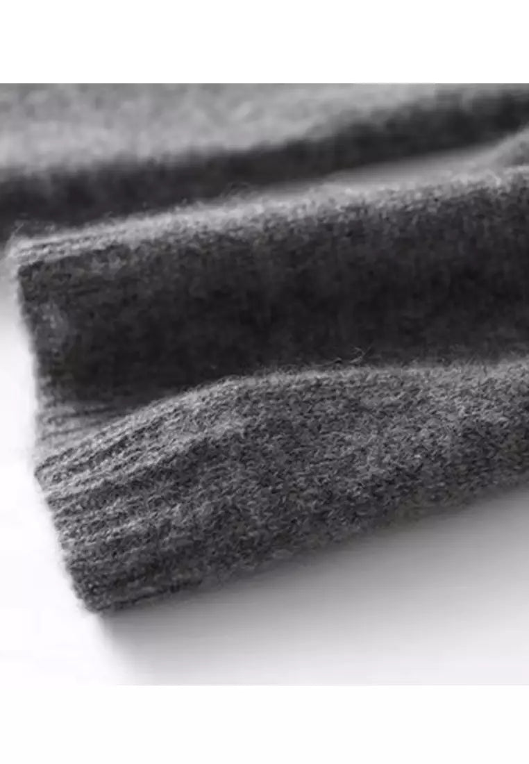Alessia - Asymmetric Button Soft Knit Sweater