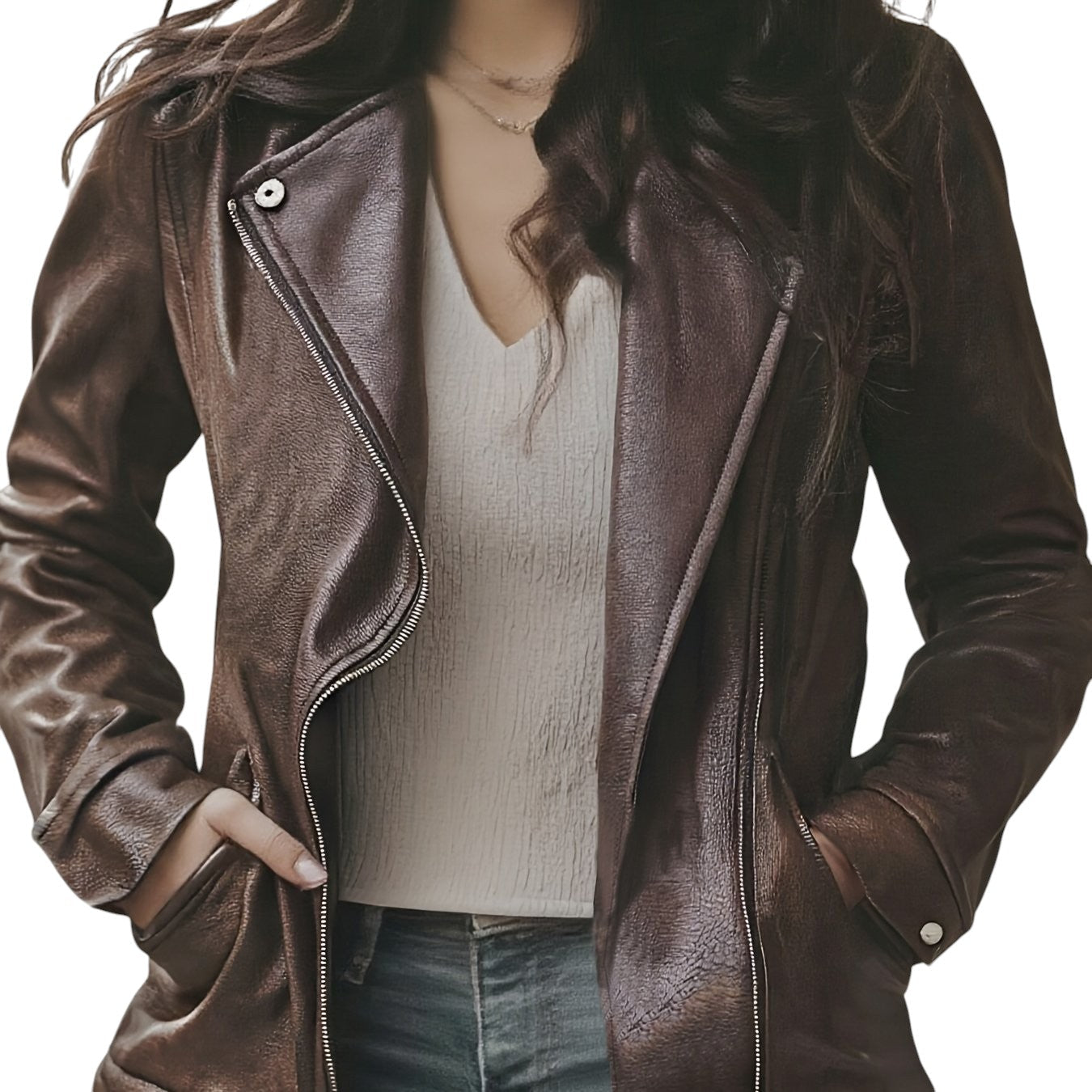 Léa - Modern Biker Chic Jacket