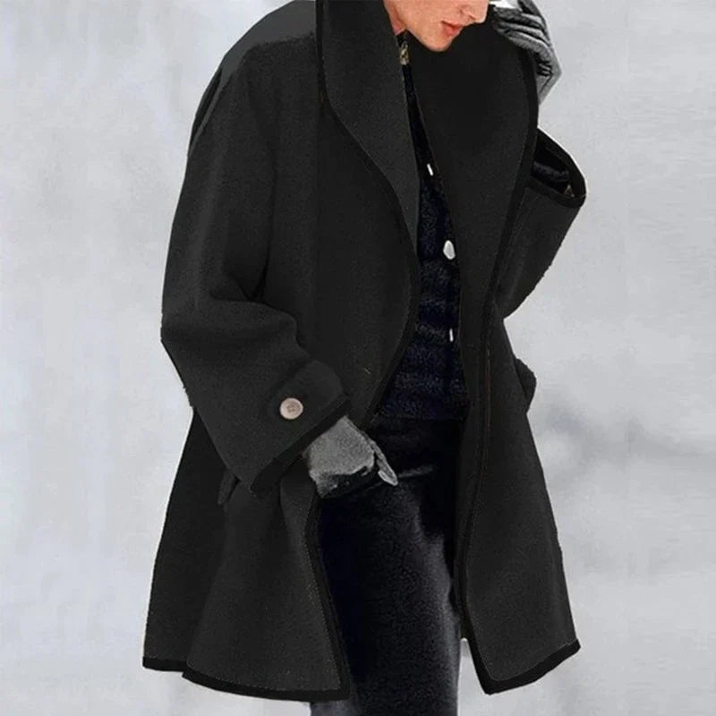 Agnese – Modern Double-Collar Coat